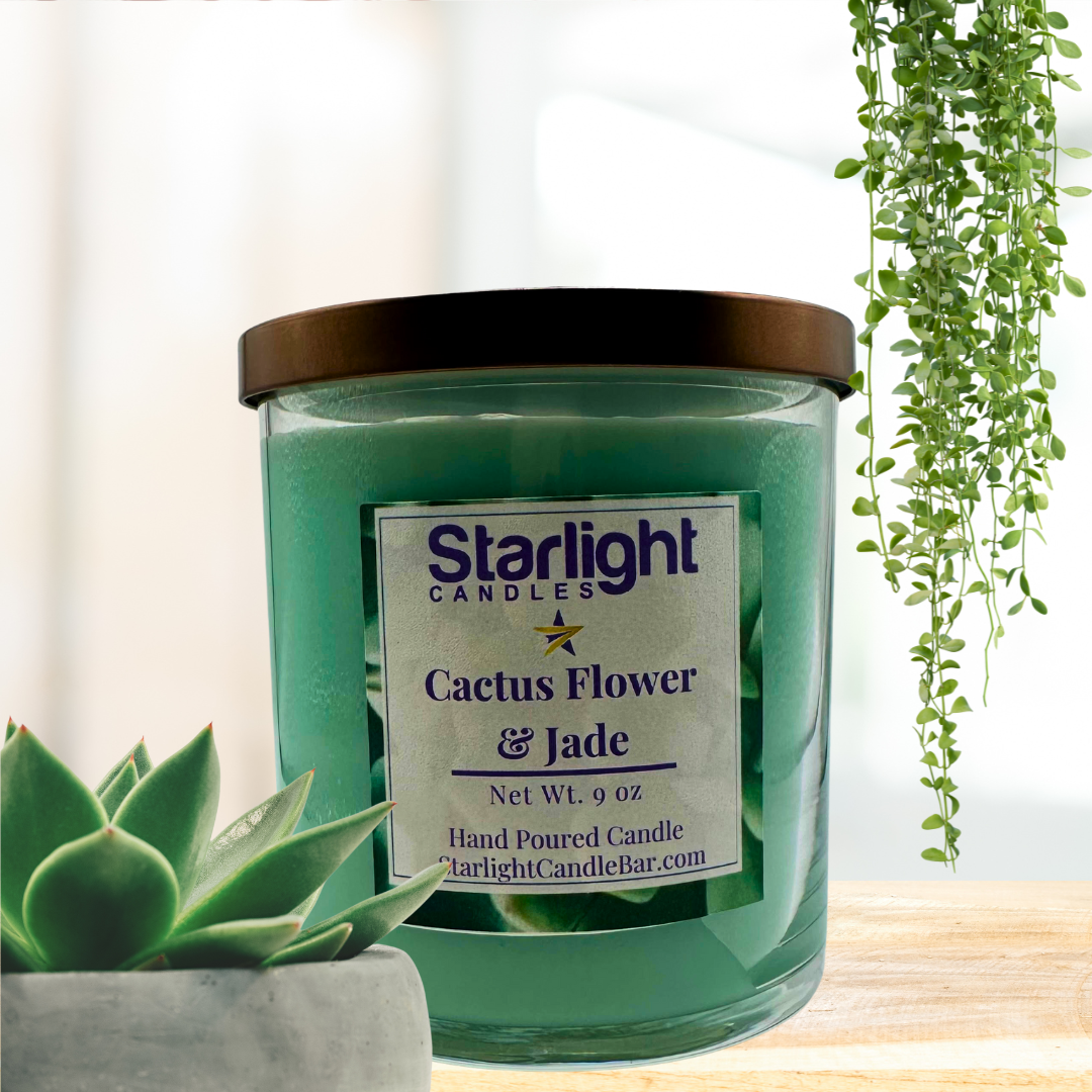 Cactus Flower & Jade Candle