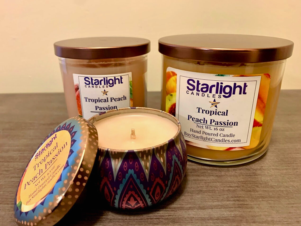 Tropical Peach Passion Candle