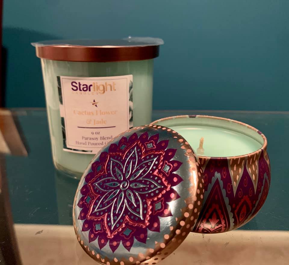 Cactus Flower & Jade Candle